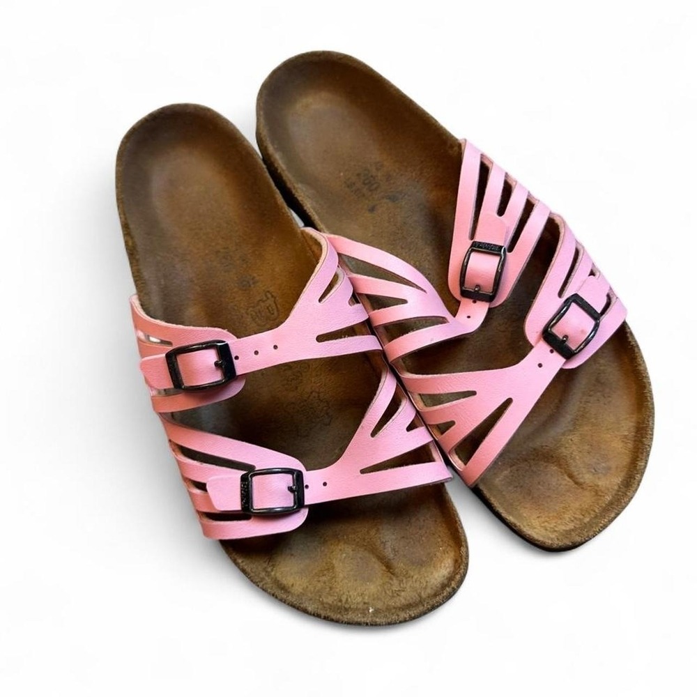 Birki's Birkenstock Sandals Pink Granada Slides Buckle Womens size Eur 40